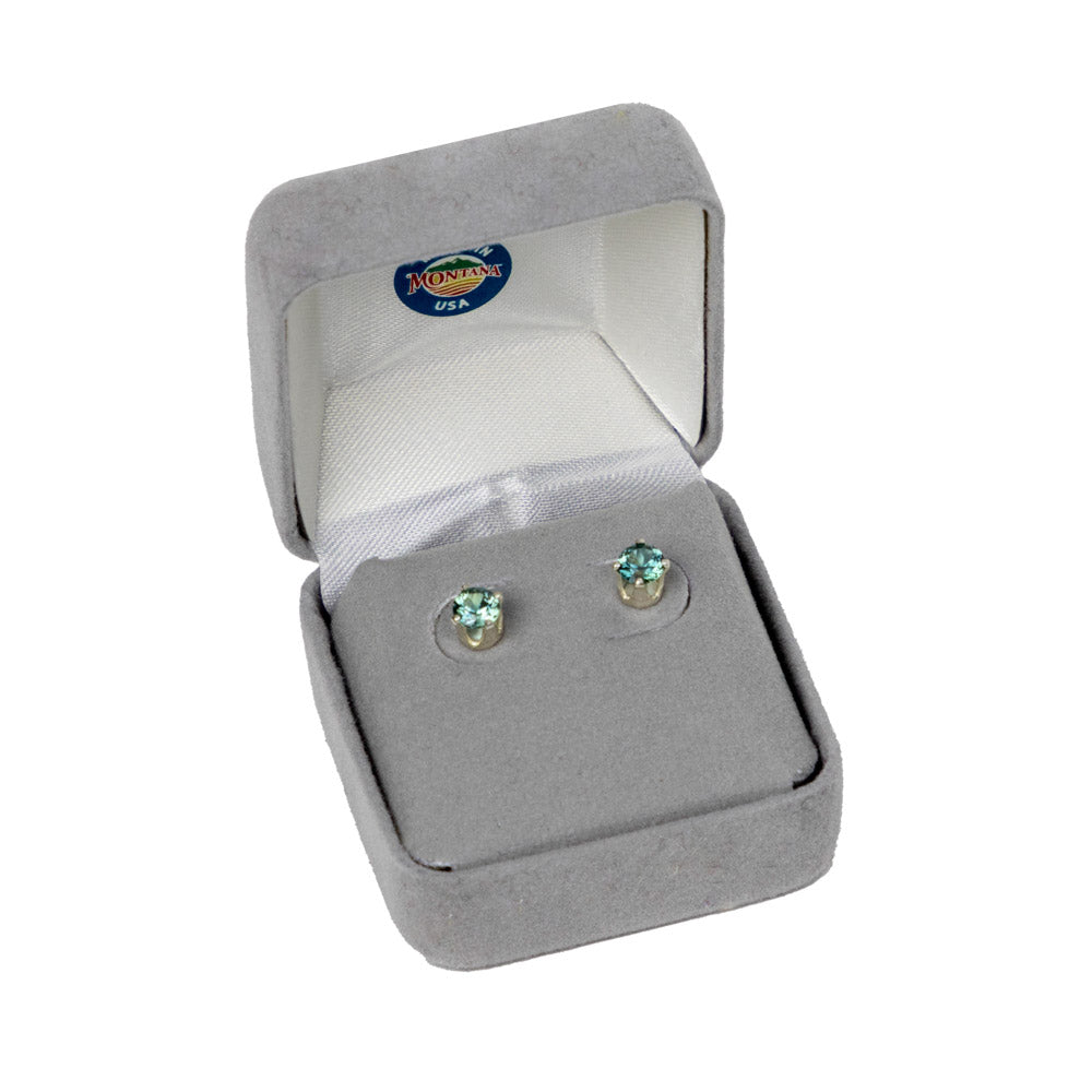 Montana Sapphire Sterling Silver Earrings by Studio Montana - 4.2-4.3 MM