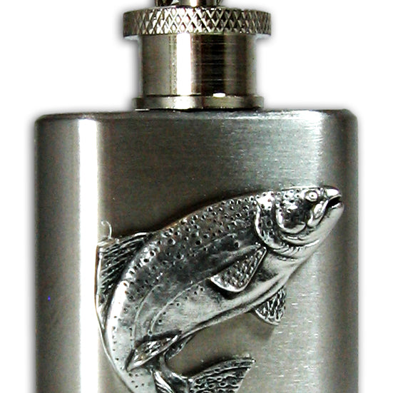 Trout Mini Flask Keychain by Heritage Metalworks