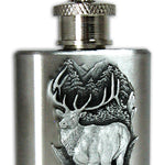 Elk Mini Flask Keychain by Heritage Metalworks