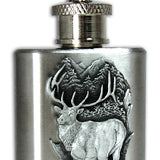 Elk Mini Flask Keychain by Heritage Metalworks