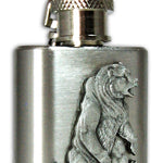 Grizzly Mini Flask Keychain by Heritage Metalworks