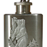 Black Bear Mini Flask Keychain by Heritage Metalworks