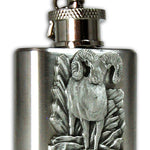 Bighorn Sheep Mini Flask Keychain by heritage Metalworks