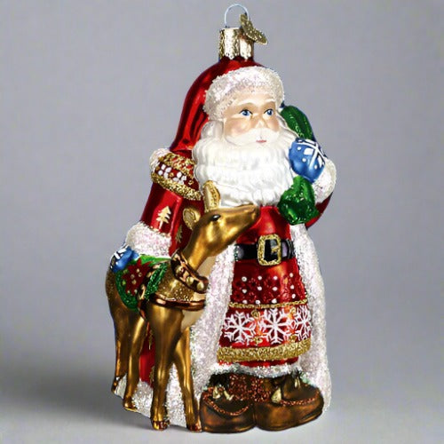 Old World Christmas Nodric Santa Ornament