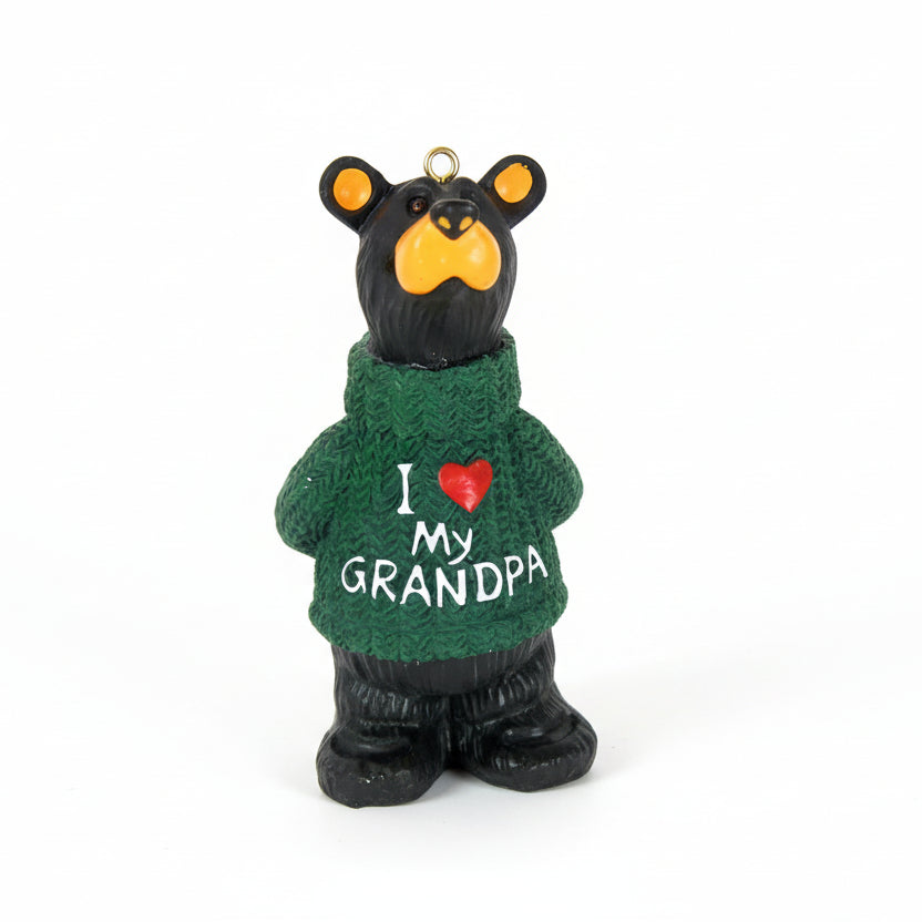 Bearfoots "I Love Grandpa" Ornament by Big Sky Carvers