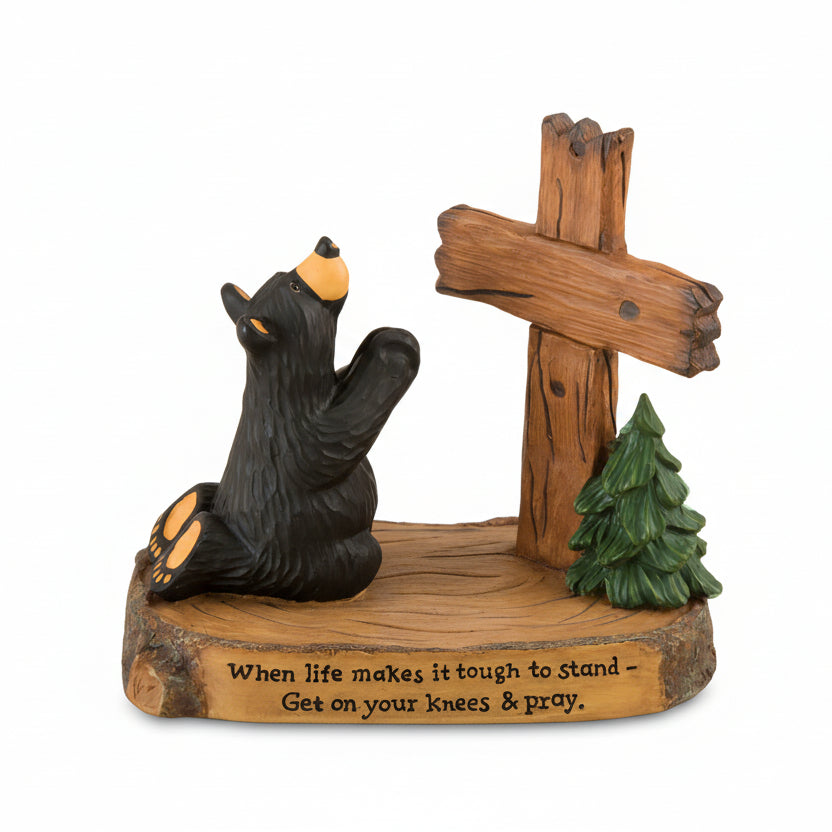 Bearfoots "Pray Bear" by Big Sky Carvers