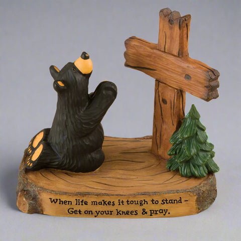 Bearfoots "Pray Bear" by Big Sky Carvers