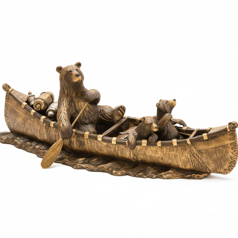 "Canoe Trip" Jeff Fleming Sculpture