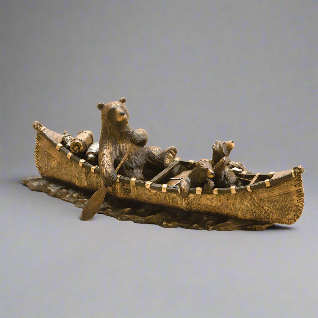 "Canoe Trip" Jeff Fleming Sculpture