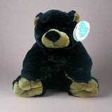 9" Black Bear Hand Puppet by Wishpets