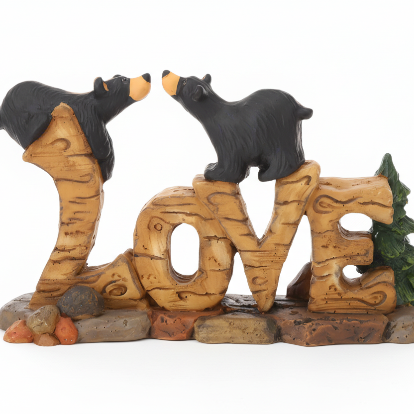 Bearfoots Love Bears Figurine by Big Sky Carvers 