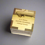 Skiing is a dance and the mountain always needs quote box by wood you tell me