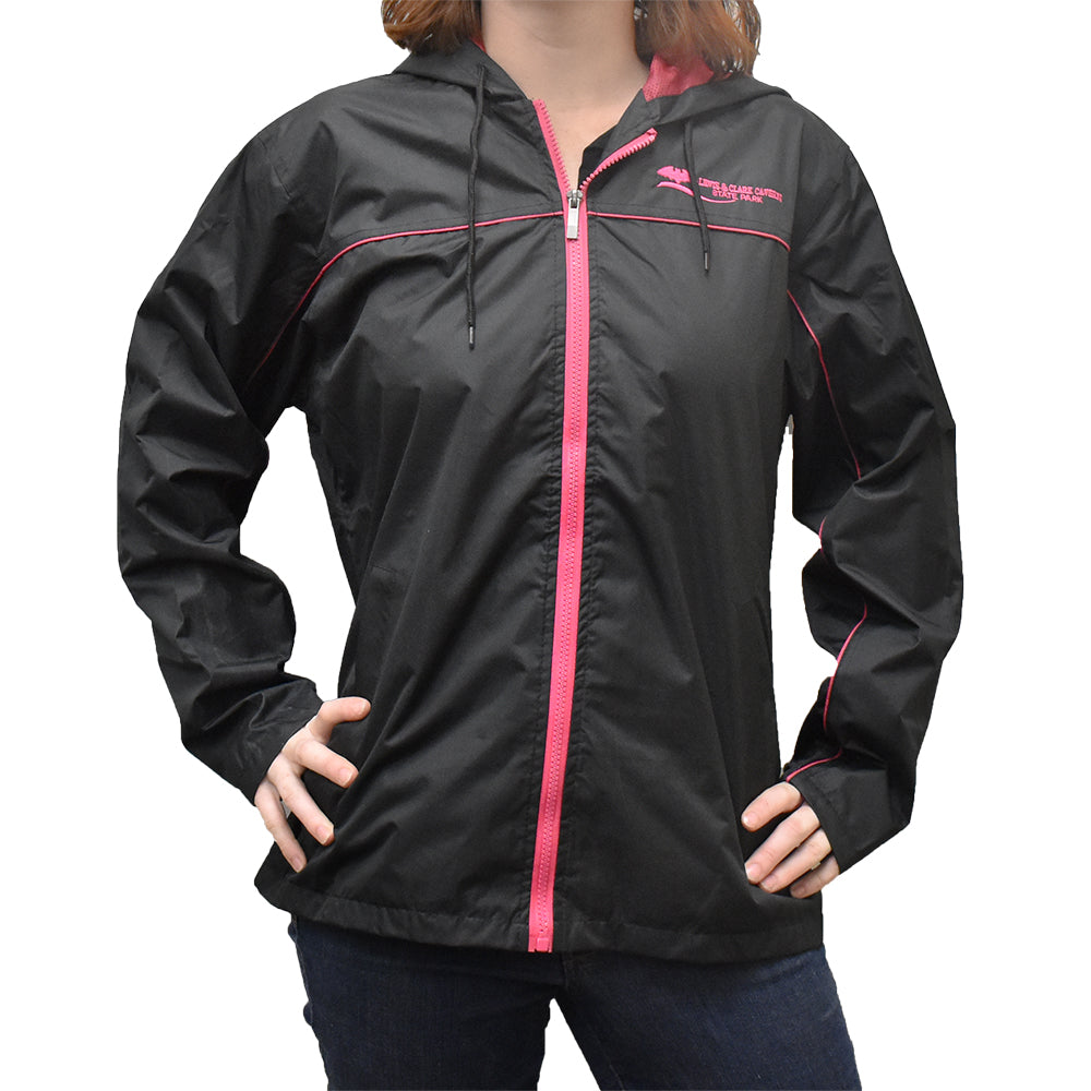 Black and Raspberry Lewis and Clark Caverns Cruise Jacket  by Prairie Mountain at Montana Gift Corral