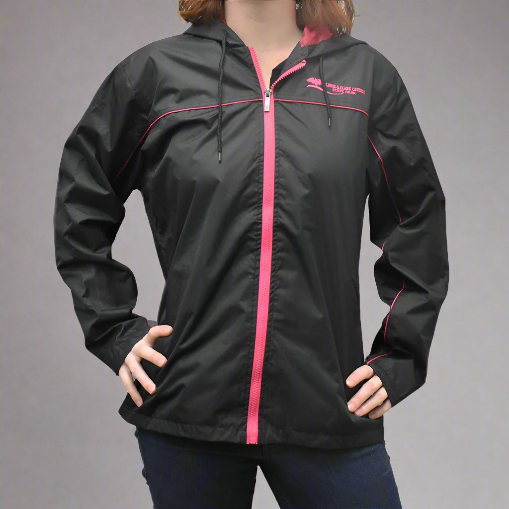 Black and Raspberry Lewis and Clark Caverns Cruise Jacket  by Prairie Mountain at Montana Gift Corral