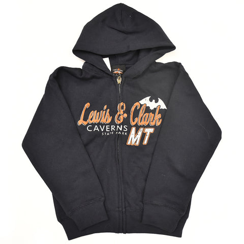 Lewis and Clark Caverns Pumpkin Spiced Bat Youth Sweater at Montana Gift Corral