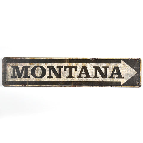 Montana Arrow Street Sign by Meissenburg Designs at Montana Gift Corral