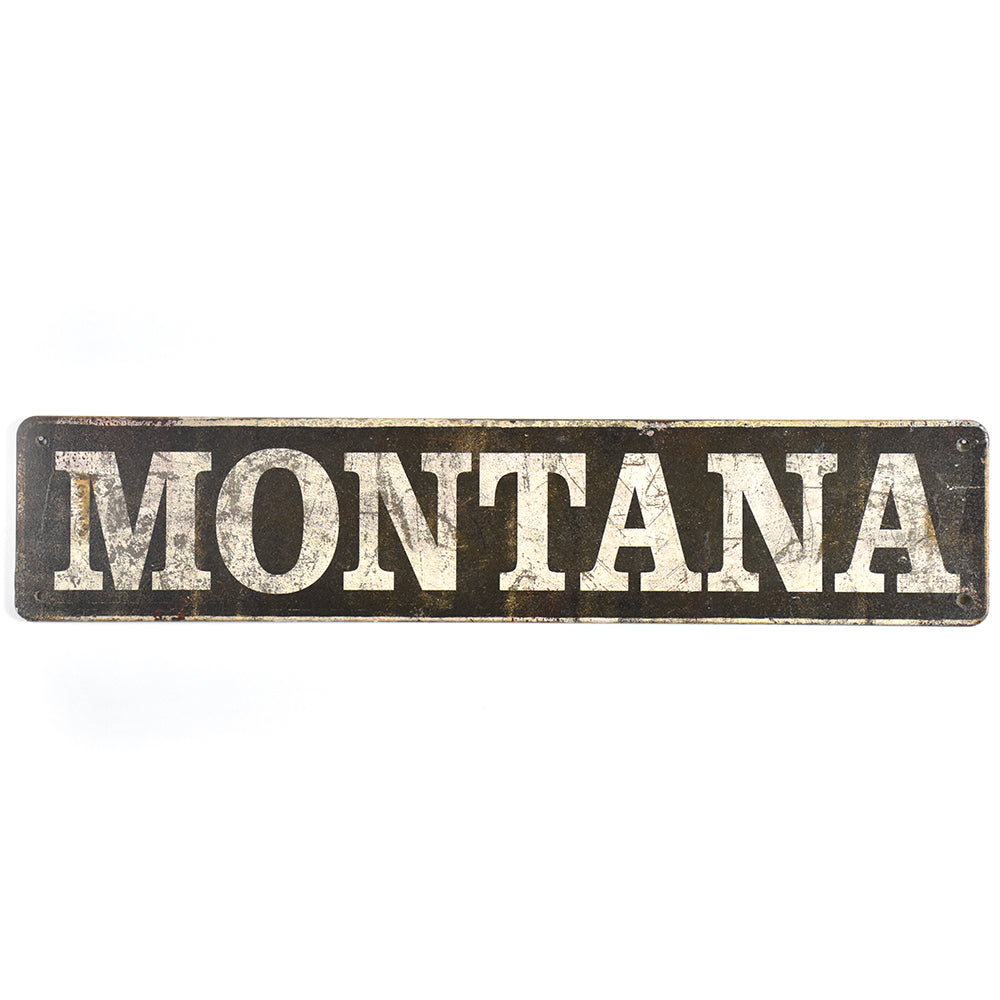 Matchbook Montana Street Sign by Meissenburg Designs at Montana Gift Corral