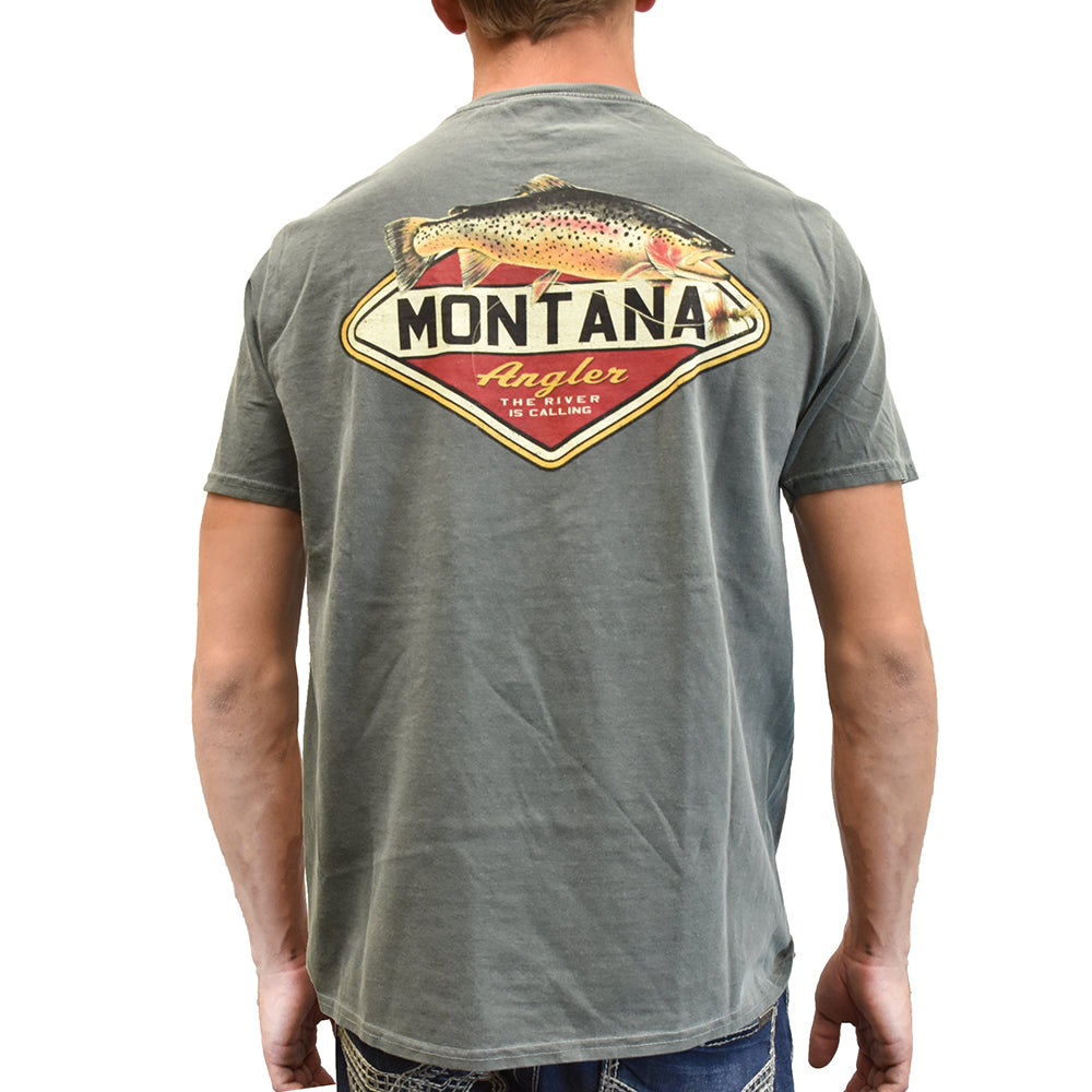 Back Behemoth Cutthroat Trout T-Shirt by Prairie Mountain at Montana Gift Corral
