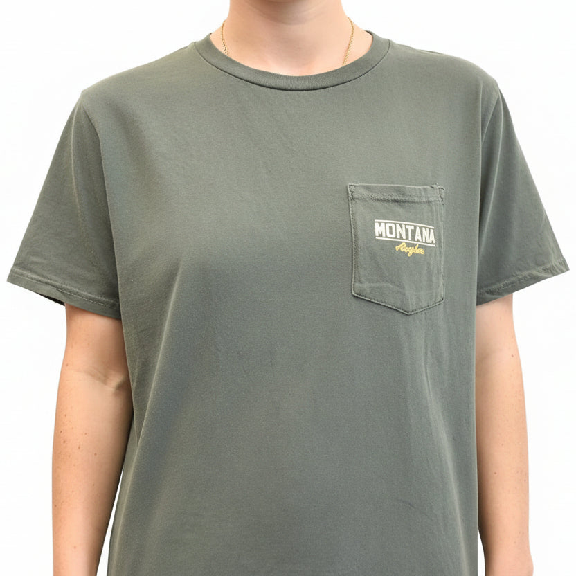 Front Behemoth Cutthroat Trout T-Shirt by Prairie Mountain at Montana Gift Corral