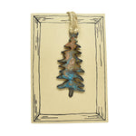 Patina Pine Tree Rustic Montana Christmas Ornaments by H&K Studios