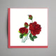 Flowers Square Greeting Card by Quilling Card