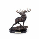 Marc Pierce Wild and Noble Moose Sculpture by Big Sky Carvers