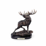 Marc Pierce Wild and Noble Moose Sculpture by Big Sky Carvers