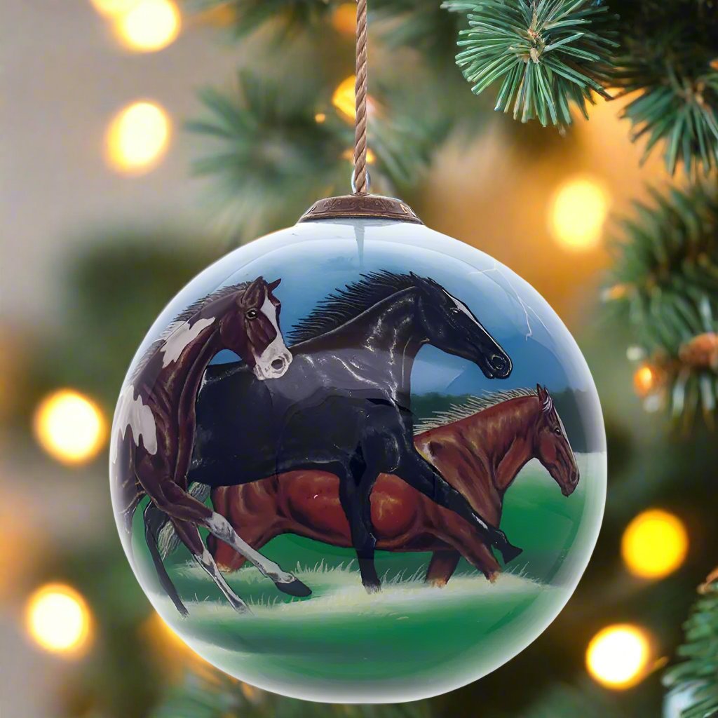 Abraham Hunter Horse Power Christmas Ornament by Inner Beauty