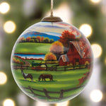  The Abraham Hunter Peaceful Tranquility Ornament by Inner Beauty is a stunning glass ornament that is sure to bring some rustic peace to your Christmas tree! 
