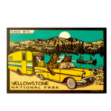 Almanac Camper Canoe Mountain Stickers by Blue 84 Stickers