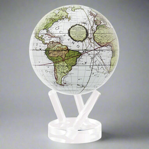 Antique Terrestrial White MOVA Globe