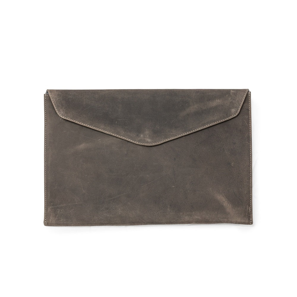 Leather Laptop Computer Sleeve - ash