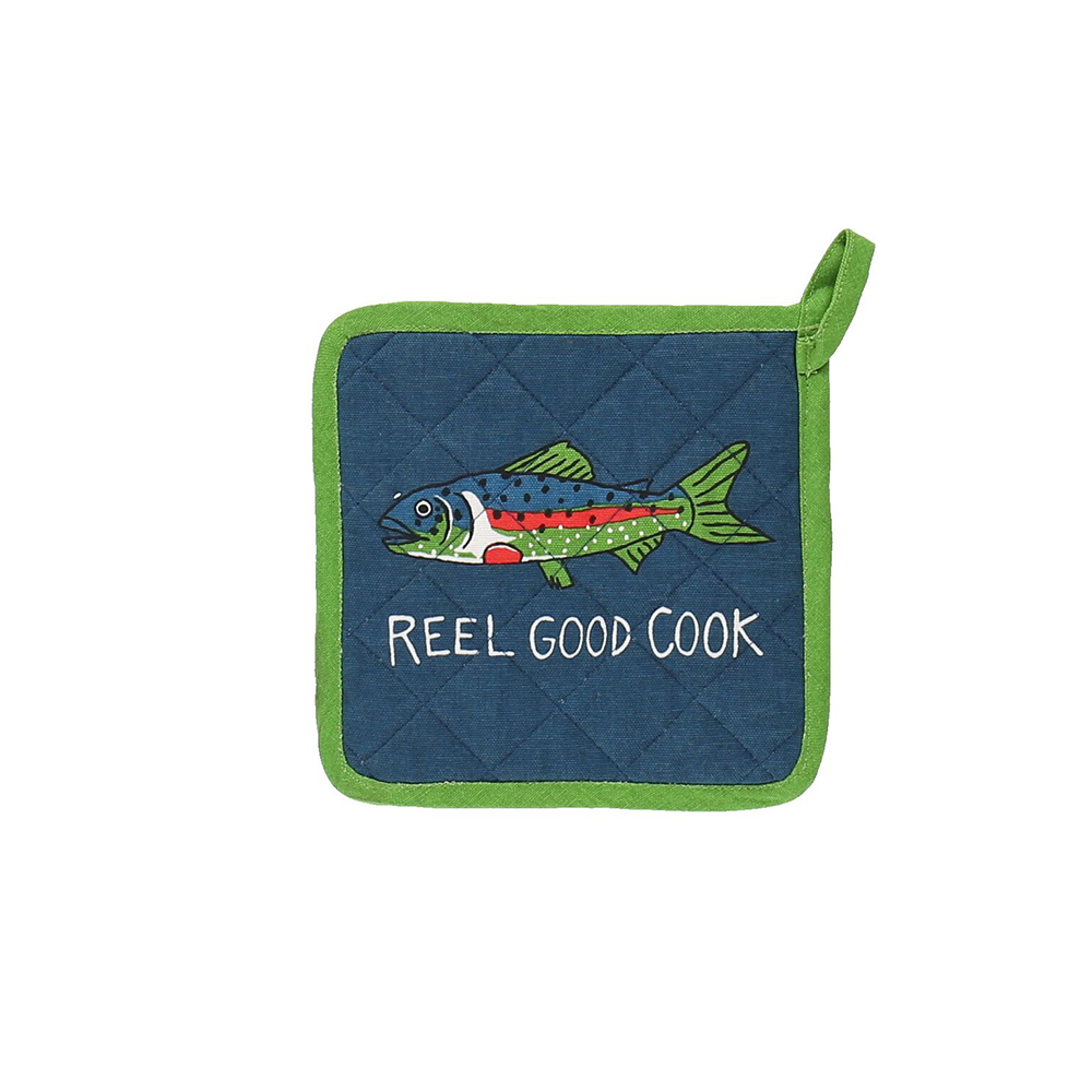 Asleep at the Reel Pot Holder by Lazy One (side 2)