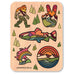 Atomic Child Mini Pack Color Maple Stickers