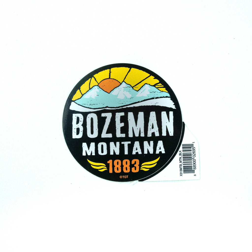 Bozeman Flashback Mountain Sticker by TGT