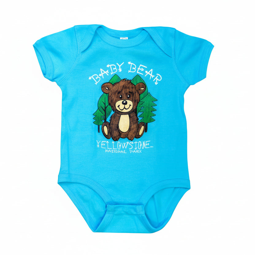 Aqua Baby Bear Onesie 