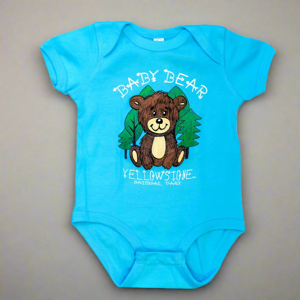 Aqua Baby Bear Onesie 