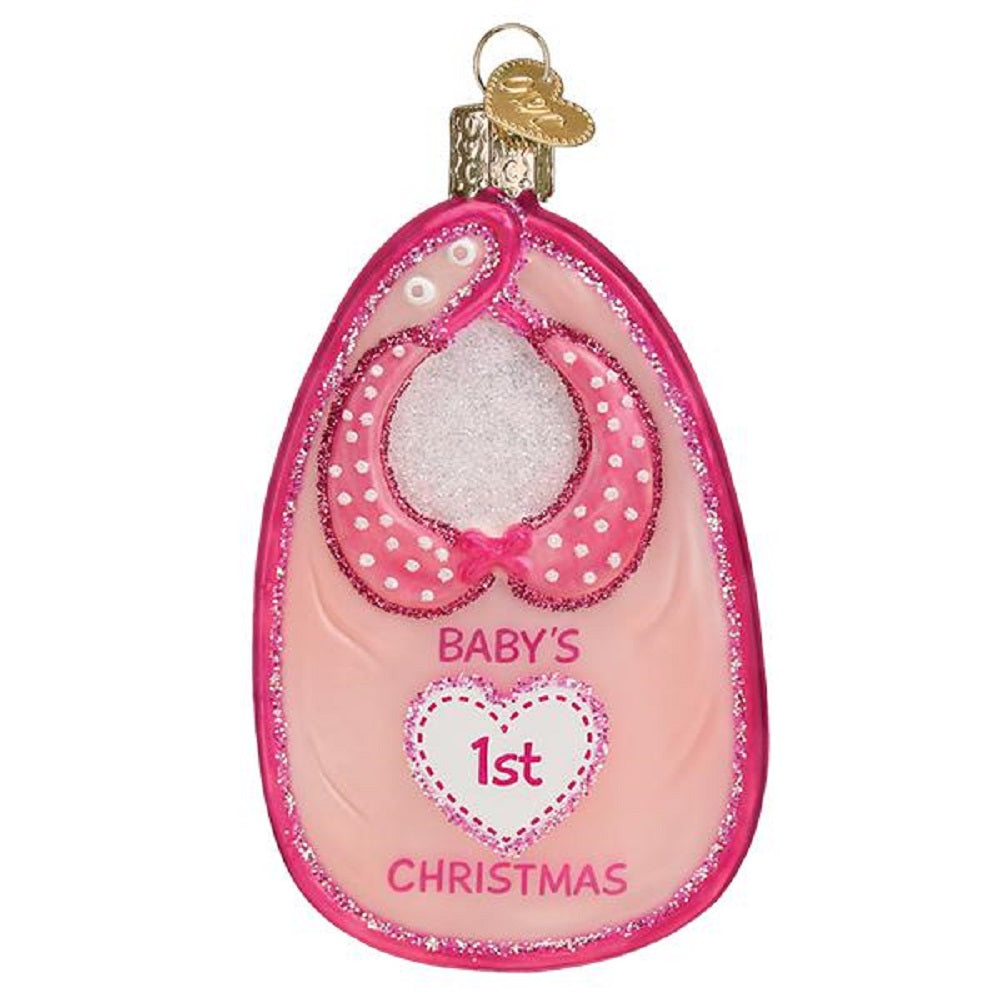 Baby's First Christmas Ornament - pink