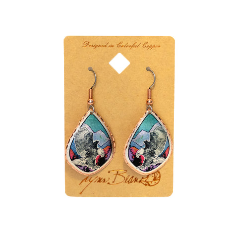 Bald Eagle in Flight Earrings by Lynn Bean