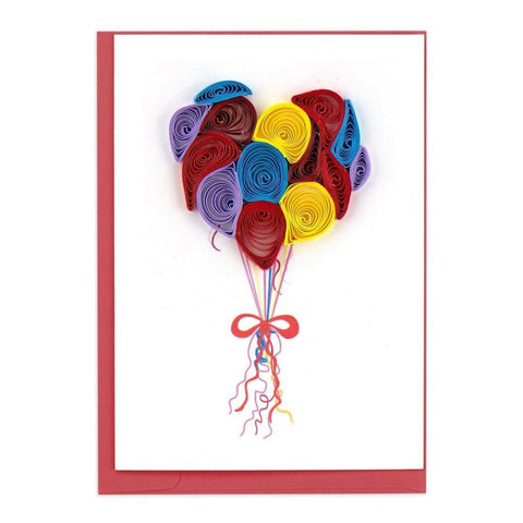 The Balloons Gift Enclosure Card by Quilling Card is the perfect size for putting in a gift bag or adding something extra on the side of your cake!