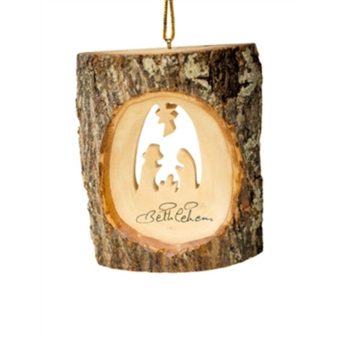 Bark Nativity Ornament by Earthwood