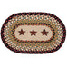 Oval Mini Swatch Trivet Rug by Capitol Earth Rugs (Barn Stars)