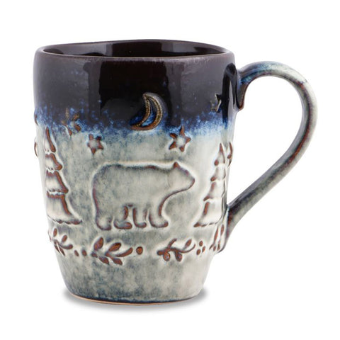 The Bear Cozy Mug by Cape Shore brings you a great mug with a great handmade and hand-glazed aesthetic.