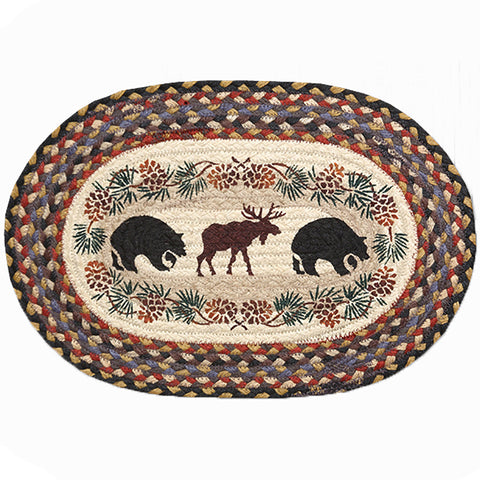 Bear Moose Placemat by Capitol Earth Rugs