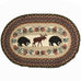 Bear Moose Oval Patch Rug by Capitol Earth Rugs