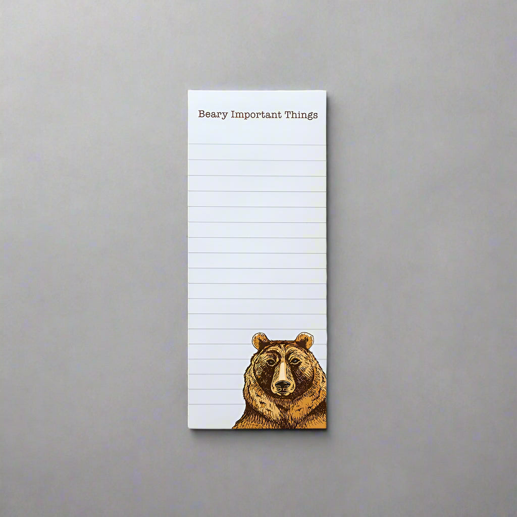 The Bear Notepad by Noteworthy Paper & Press is a great place to write down your beary important things! 