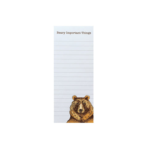 The Bear Notepad by Noteworthy Paper & Press is a great place to write down your beary important things! 
