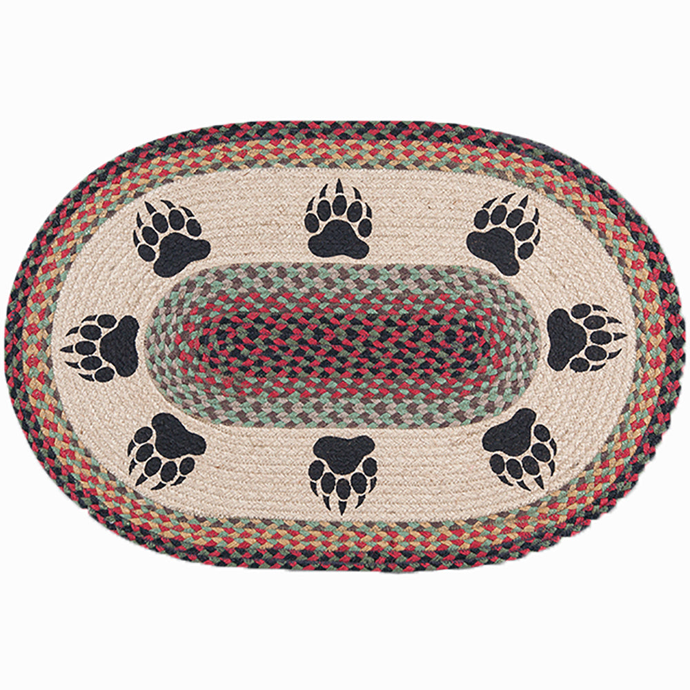 Bear Paw Oval Patch Rug by Capitol Earth Rugs