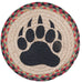 Round Mini Swatch Trivet Rug by Capitol Earth Rugs (Bear Paw)