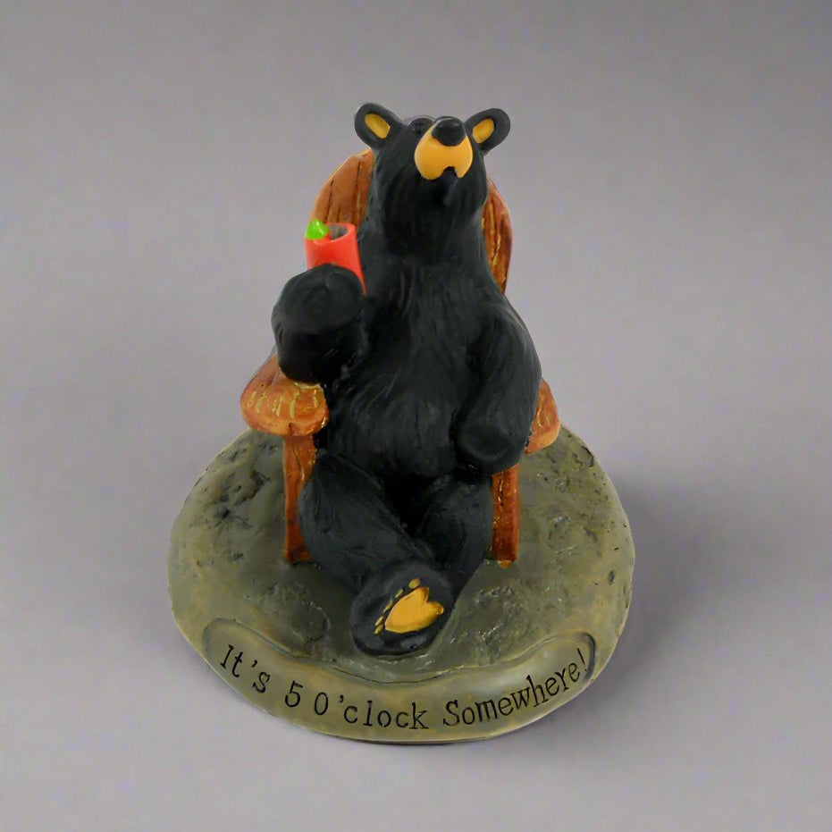 5 O'Clock Somewhere Bearfoots Figurine by Jeff Fleming